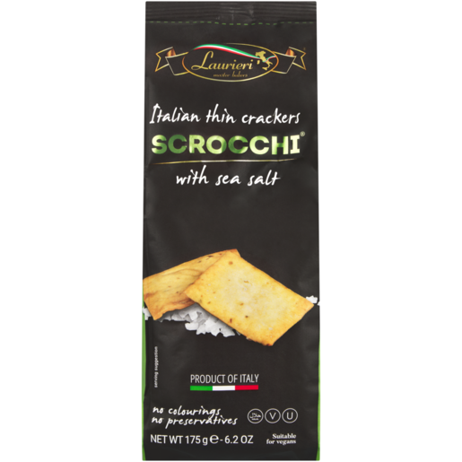 Laurieri Scrocchi Crackers - Sea Salt 175g