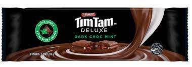 Arnotts Tim Tam Deluxe Dark Choc Mint Biscuits 175g