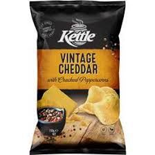 Kettle Chips Vintage Cheddar with Cracked Peppercorns 150g