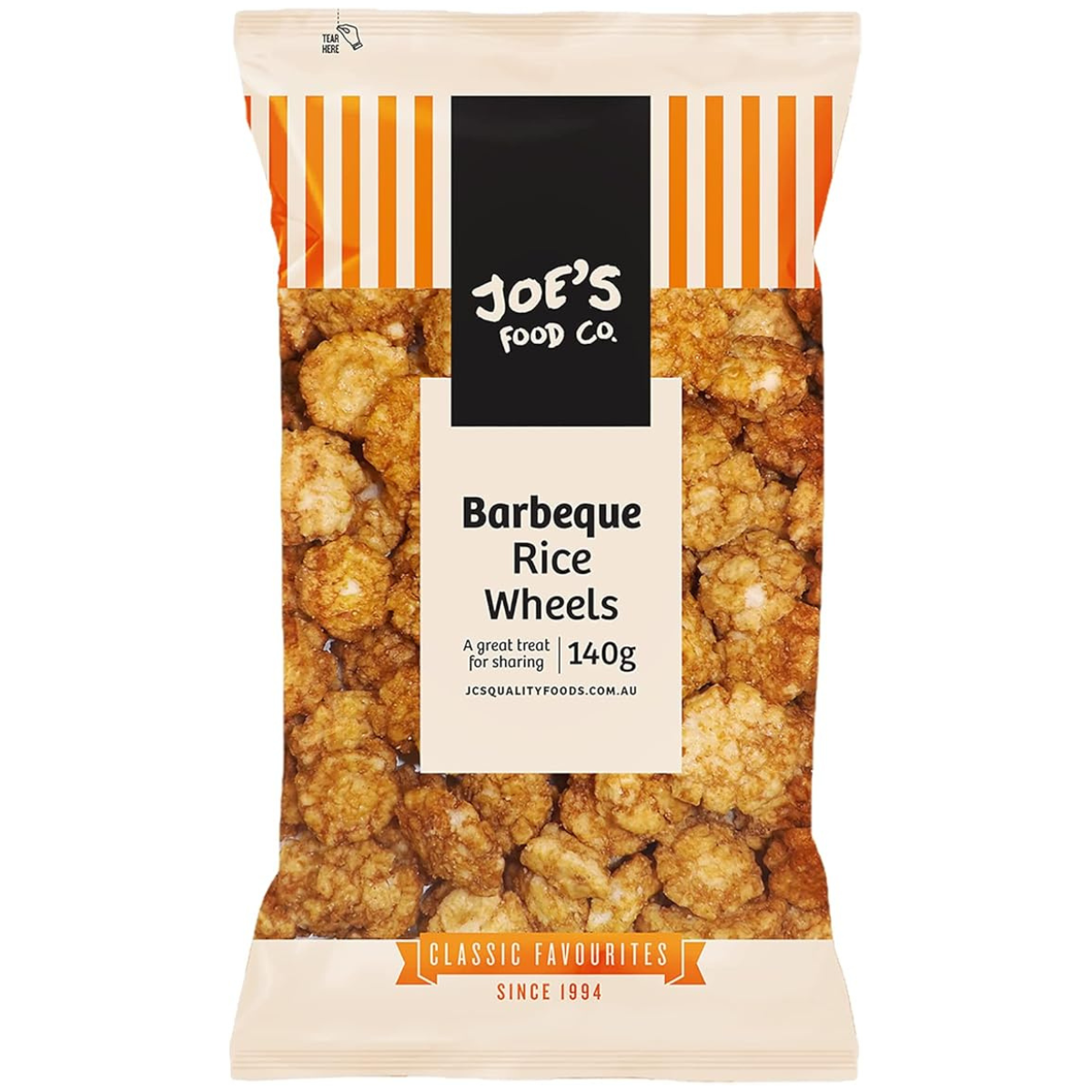 JC Nuts Joes Snacks Rice Wheels BBQ 140g