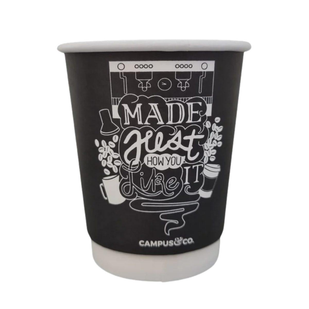 Campus&Co 8oz Disposable Double Wall Coffee Cup, pkt 25 -Like It