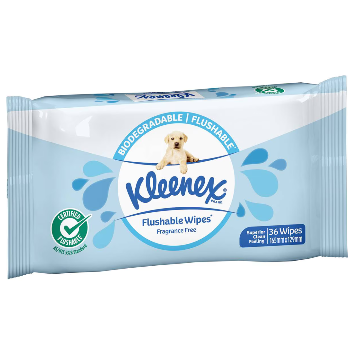 Kleenex Flushable Wipes Unscented 36/pack