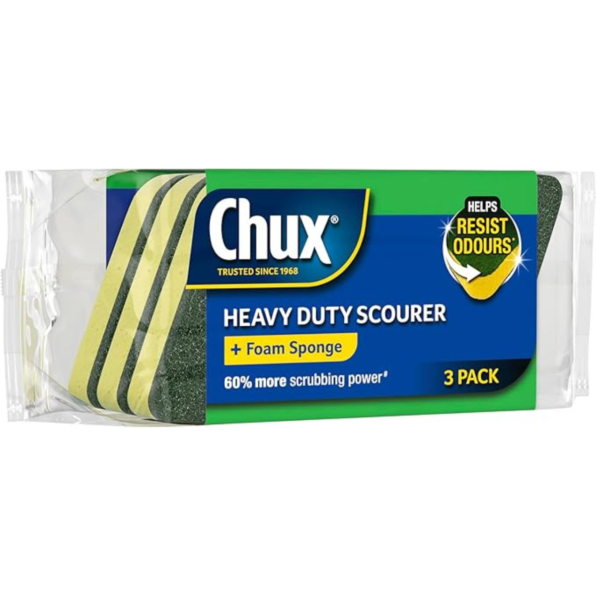 Chux Heavy Duty Scourer 3Pk