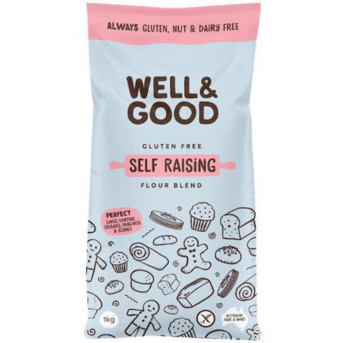 Well & Good GF Self Raising Flour 1kg