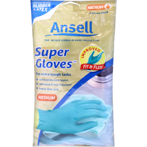 Ansell Super Gloves Medium 1 Pr