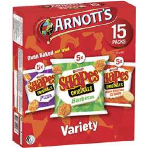 Arnott's Shapes Crackers Variety 15 Pack