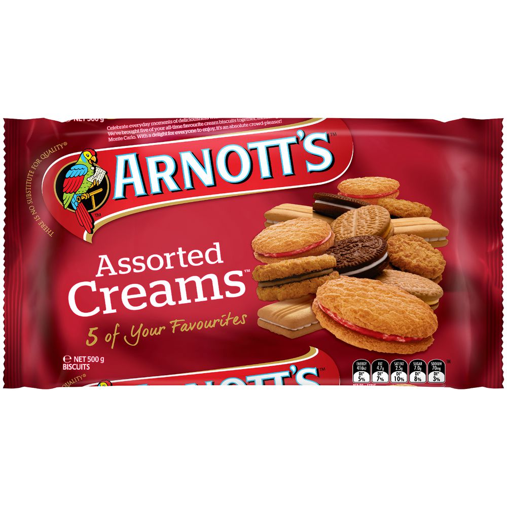 Arnott's Assorted Creams 500g