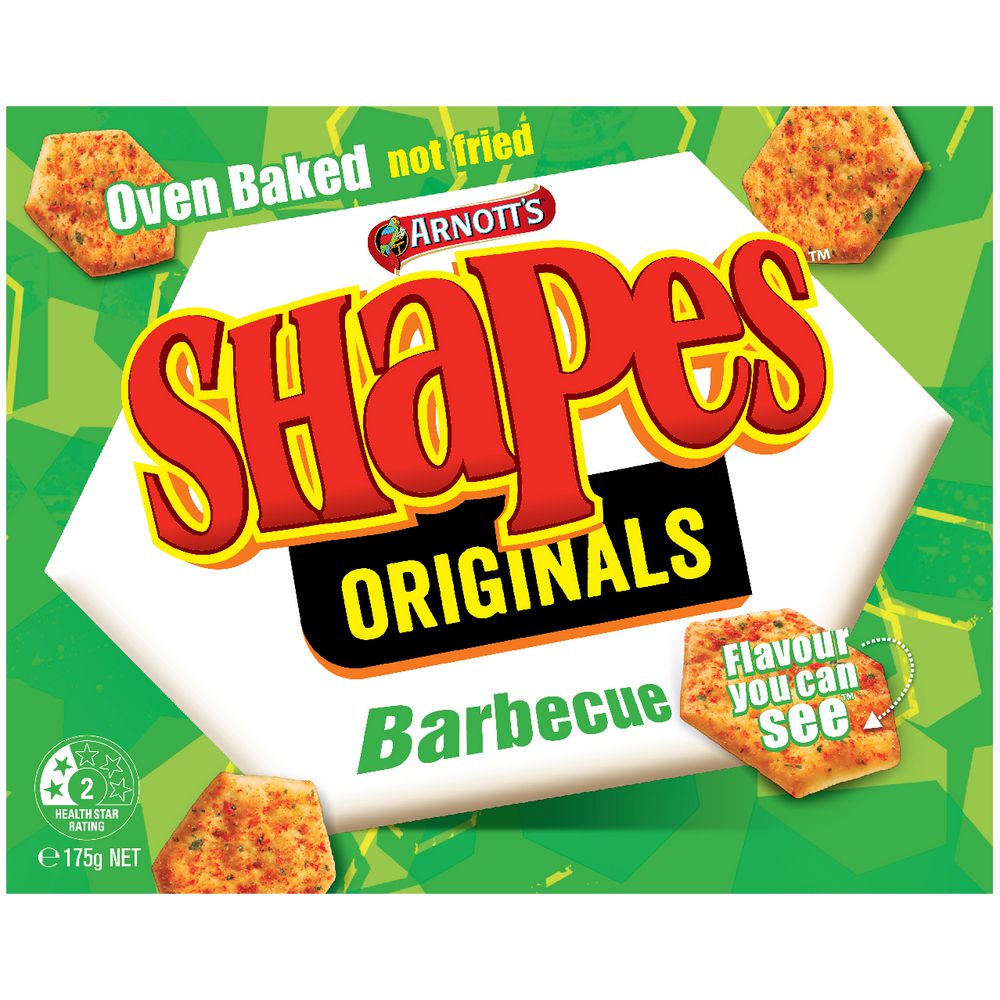 Arnott's Shapes Bbq 175gm