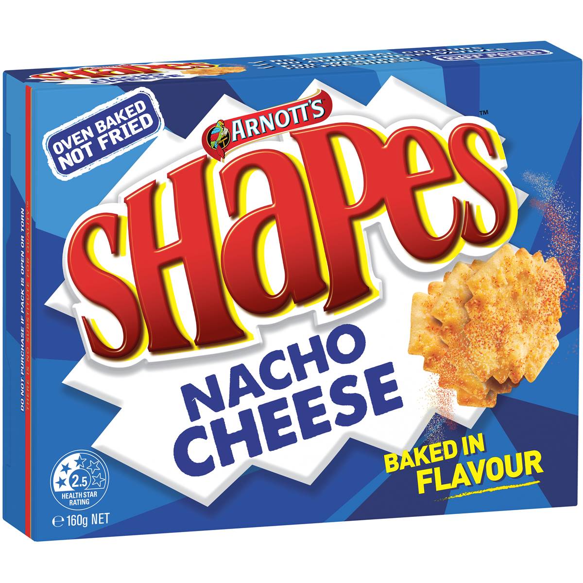 Arnott's Shapes Nacho Cheese 160gm