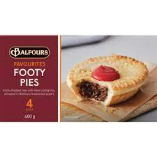 Balfours Footy Pie 4s 680g