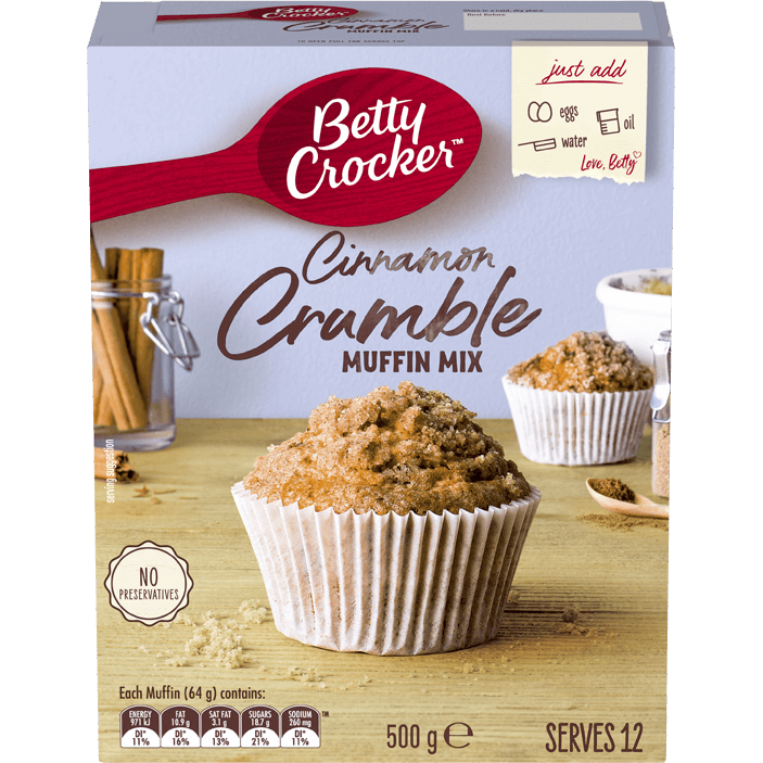 Betty Crocker Muffin Mix Cinnamon Crumble