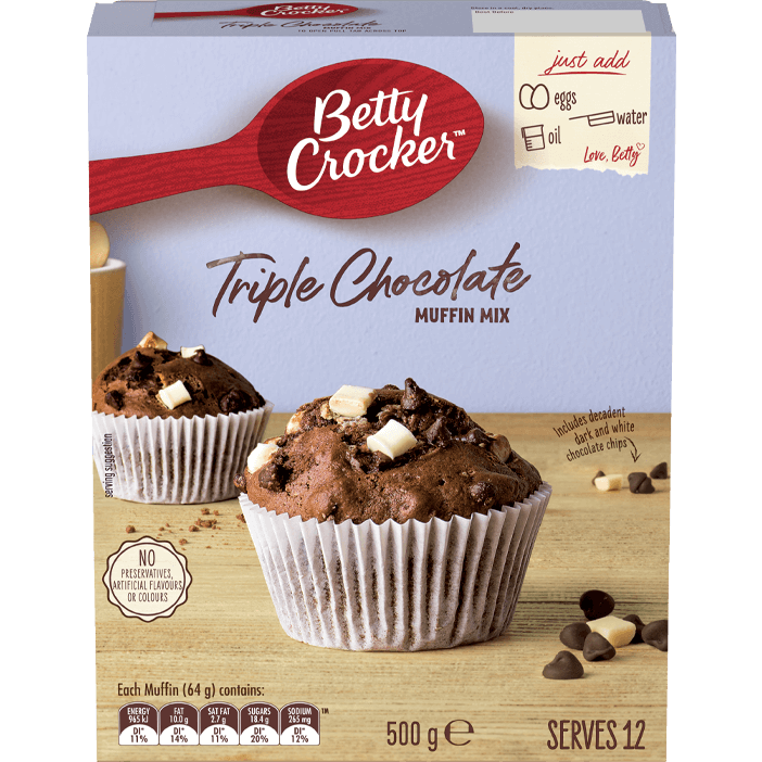 Betty Crocker Muffin Mix Triple Chocolate