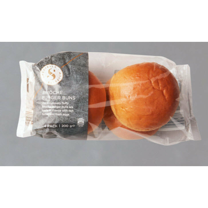 Brioche Burger Buns 200g 4pack