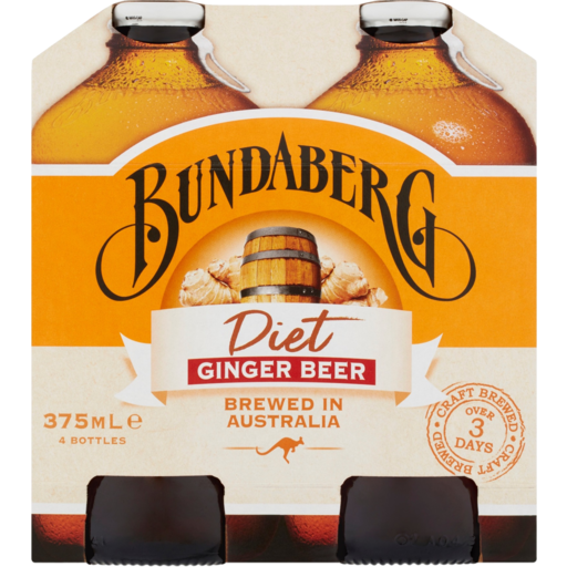 Bundaberg Ginger Beer Diet 4x375ml