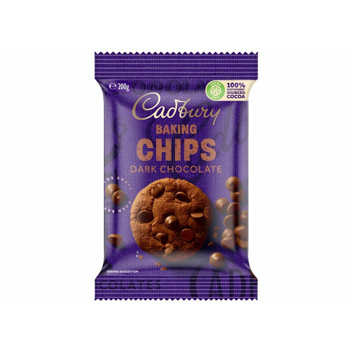 Cadbury Baking Chips Dark 200G