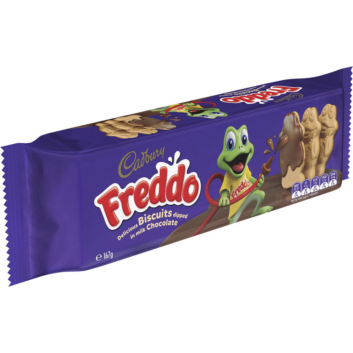 Cadbury Freddo Milk Choc Dipped Biscuits 167g