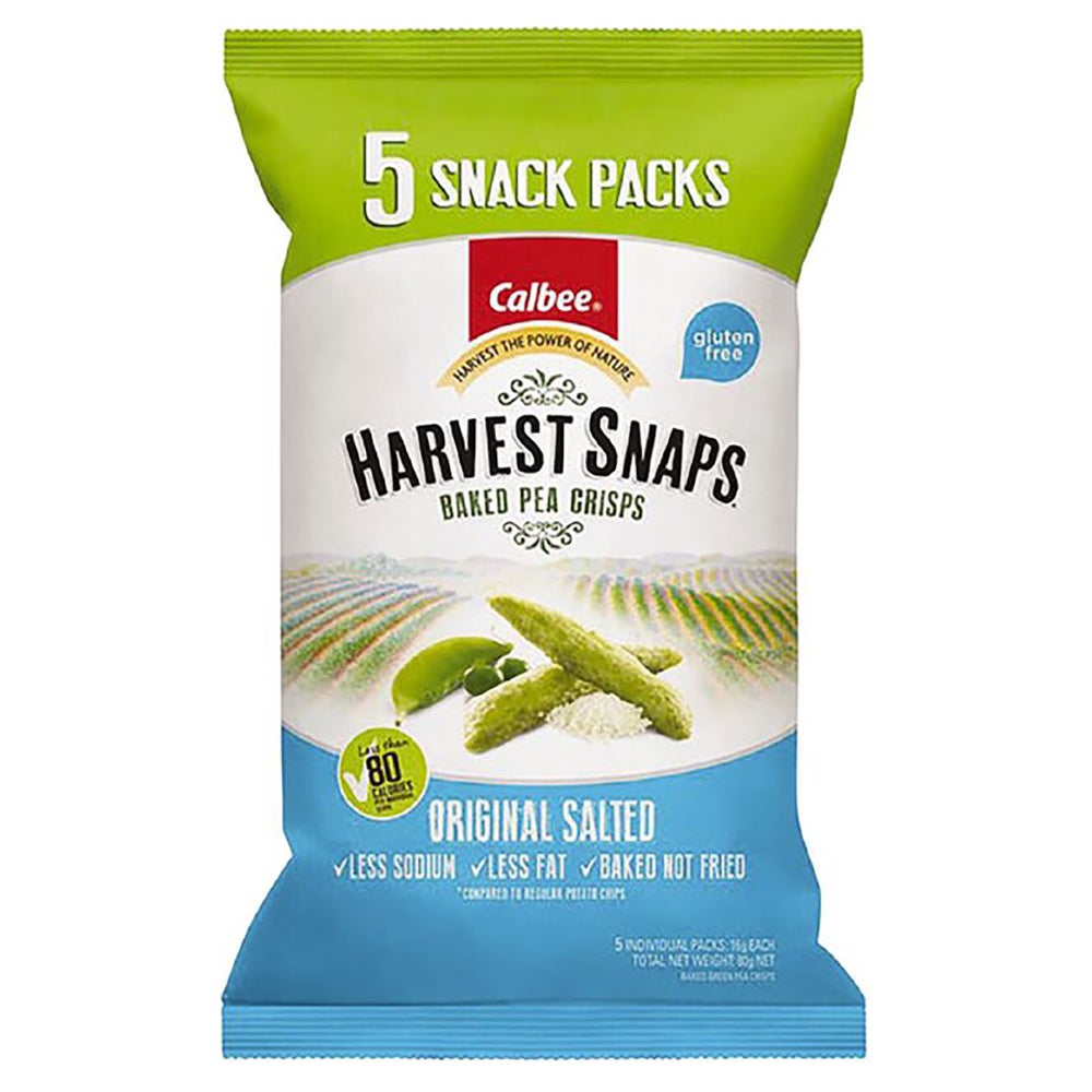 Calbee Harvest Snaps Original Salted 5Pk 90g