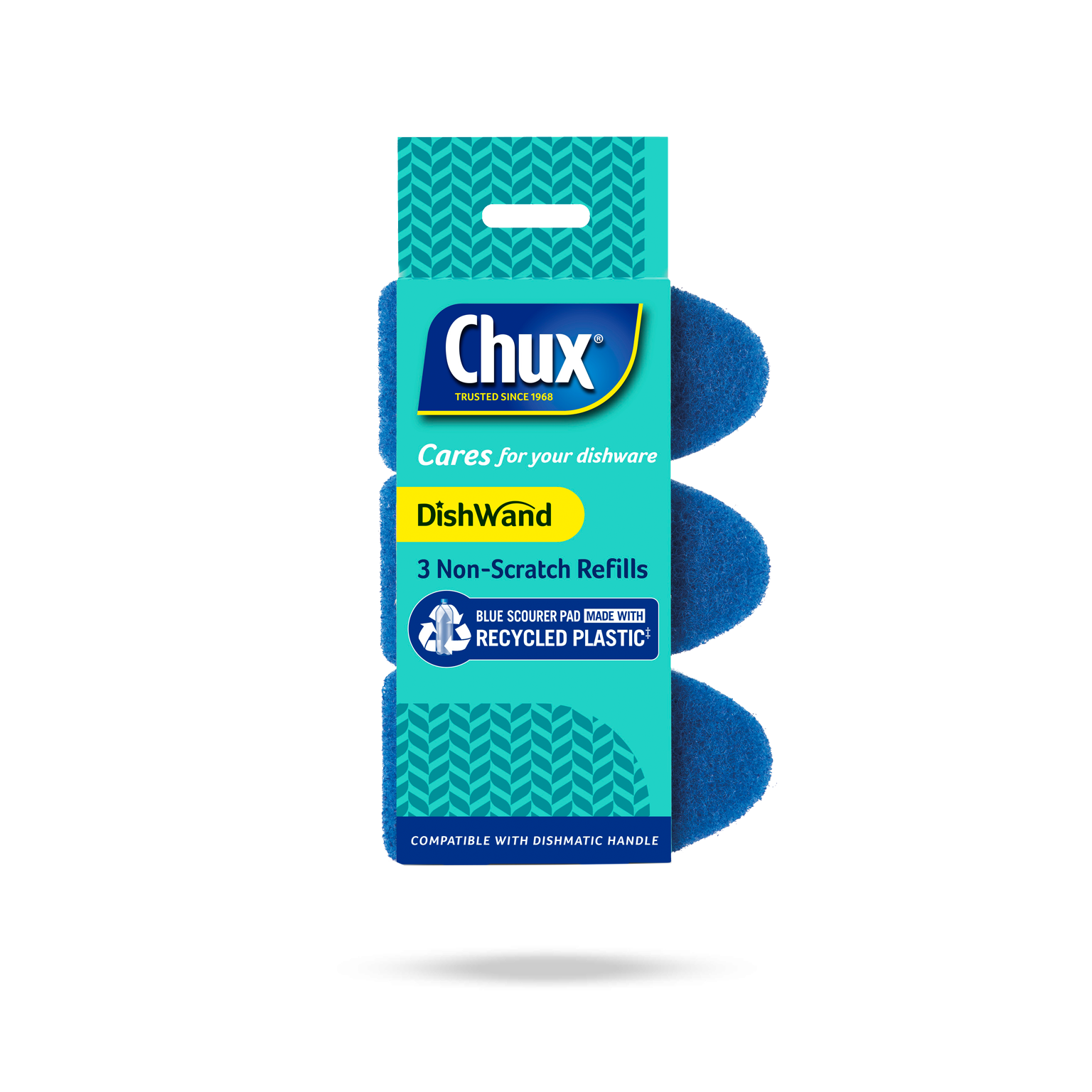 Chux Dishwand Non Scratch Refills 3Pk