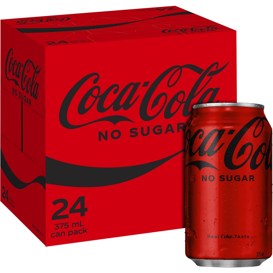 Coca Cola Cans Coke No Sugar 24 pack