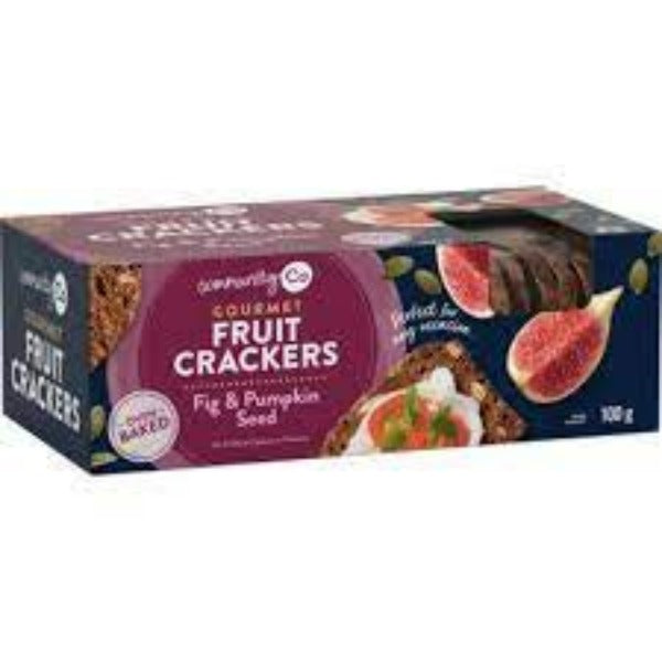 Comm Co Fig & Pumpkin Cracker 100g