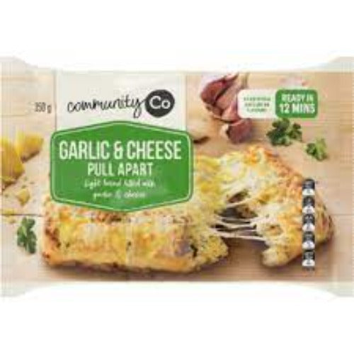 Community Co Bread Garlic & Cheese Pull Apart 350g