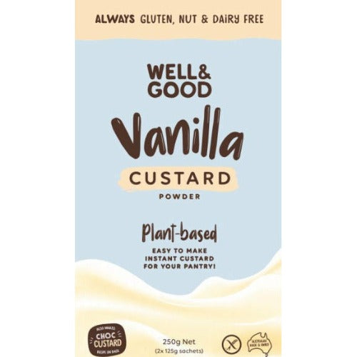 Well & Good Gluten Free Vanilla Custard Powder 250g