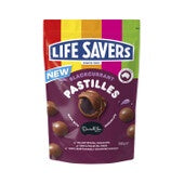 Darrell Lea Milk Chocolate Life Savers Blackcurrant Pastilles Bites