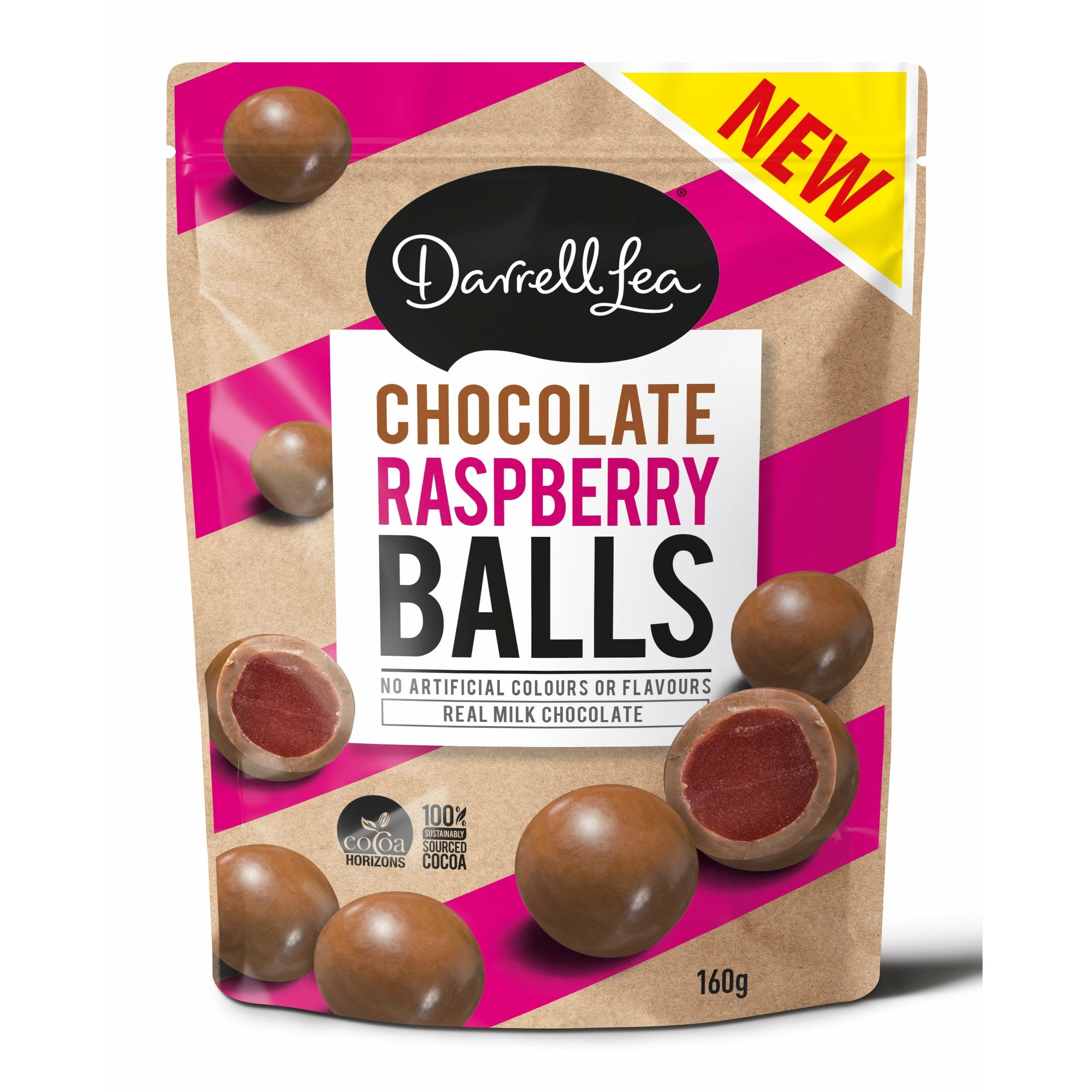 Darrell Lea Chocolate Chewy Raspberry Balls 160g