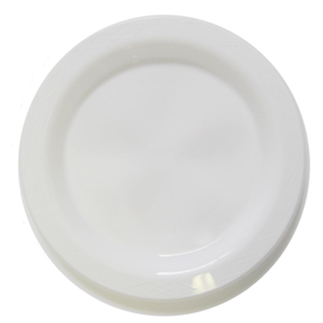 Reusable Dinner Plate Round  White 230mm 50/pack