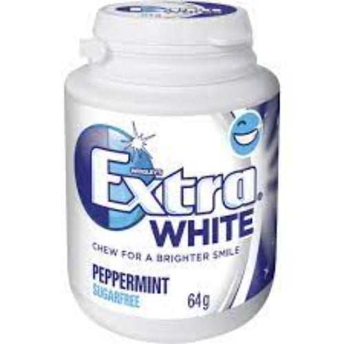 Wrigley's Extra Peppermint Chewing Gum Sugar Free Bottle 64g