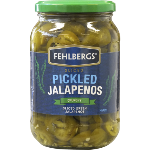 Fehlbergs Sliced Pickled Jalapenos 470g