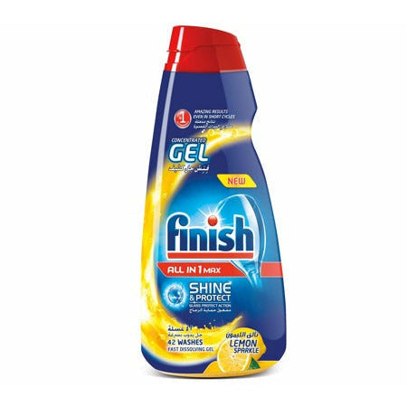 Finish 1L Dishwashing Concentrated Gel Max In 1 Shine & Protect Lemon Sparkle