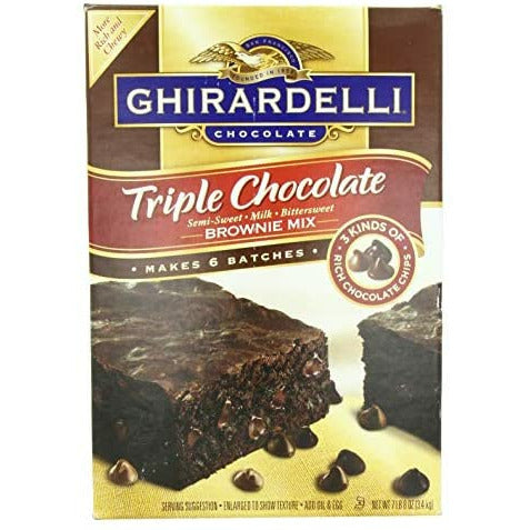 Ghirardelli Triple Chocolate Brownie Mix 1 pack