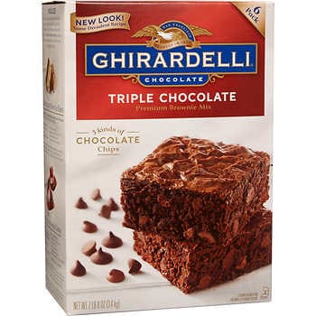 Ghirardelli Triple Chocolate Brownie Mix 6Pk