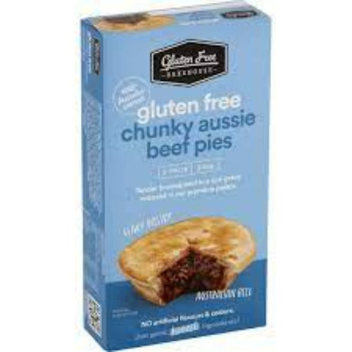 Gluten Free Bakehouse Chunky Beef Pie 2 Pack 340g