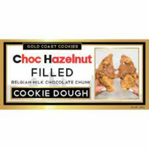 Gold Coast Double Choc Filled Cookie Dough with Hazelnut Cream 600g