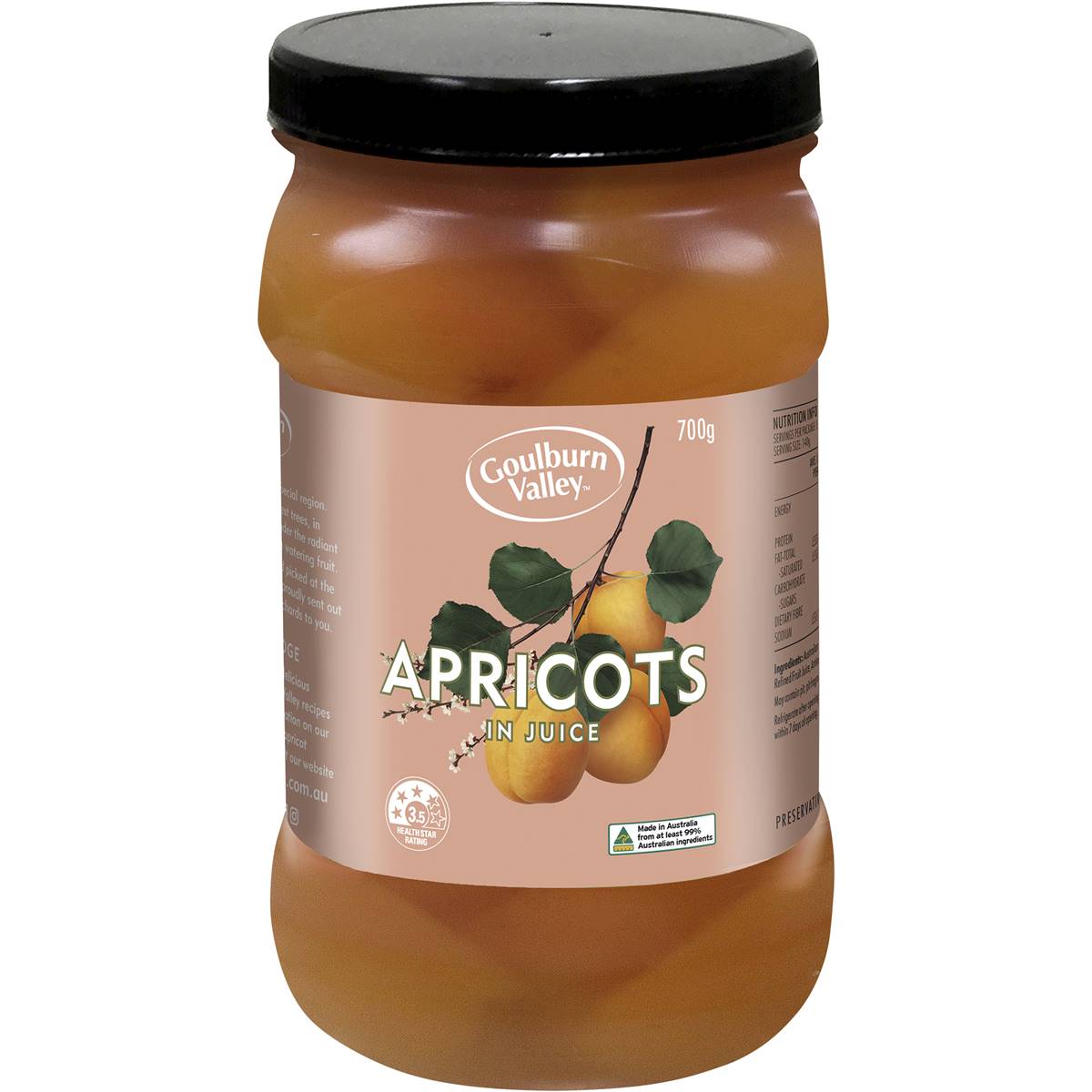 Goulburn Valley Apricots In Juice 700g