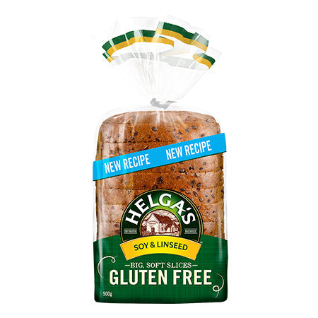 Helga's Bread Gluten Free Soy Linseed Loaf 500g