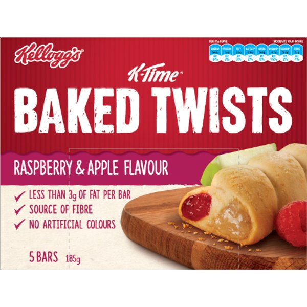 Kellogg's K-time Twist Raspberries & Apple 185gm