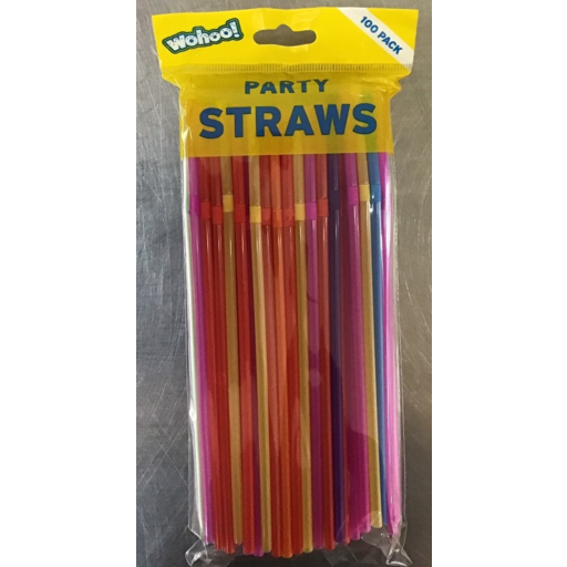 Korbond Straws Assorted Party Pack 100Pk