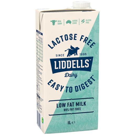 Liddells Lactose Free Low Fat UHT Milk 1L