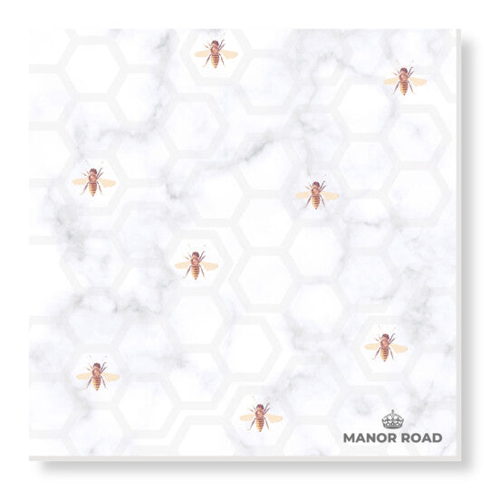 Manor Road Serviettes Dinner Marbled Bee