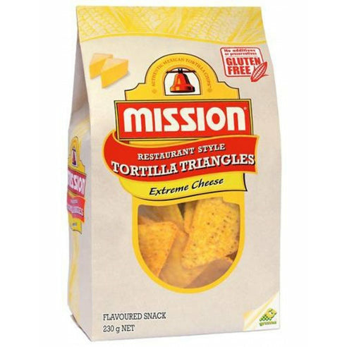 Mission Corn Chips Extra Cheese 230gm