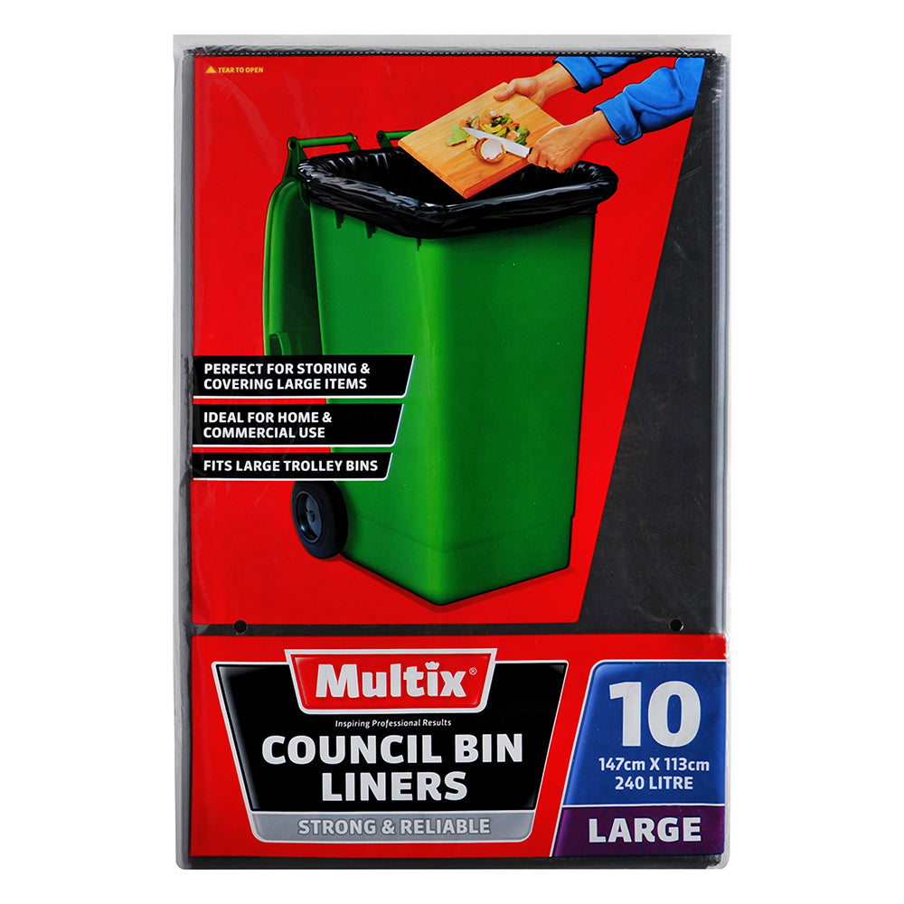 Multix Council Bin Liner 240L 10/pk