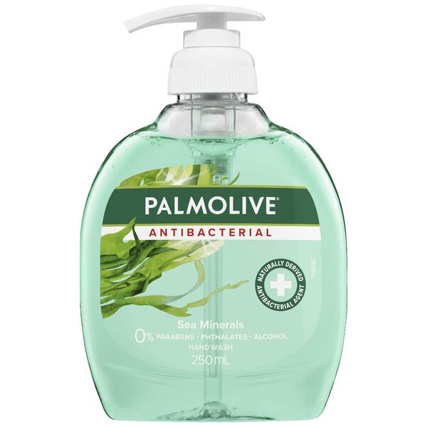 Palmolive 250ml Liquid Hand Wash Pump Antibacterial Sea Minerals