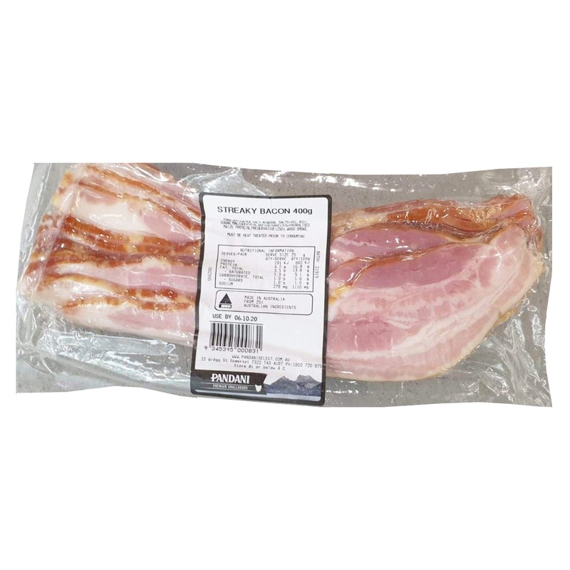 Pandani Bacon Streaky 400g