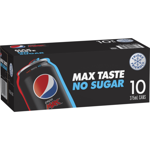 Pepsi Max Cans 10x375ml