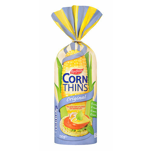 Real Foods Corn Thins Original 150g