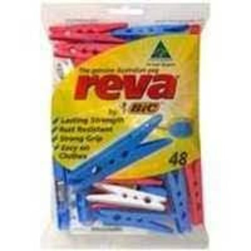 Reva Plastic Pegs 48pk