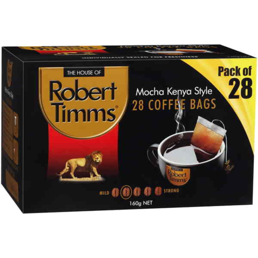 Robert Timms Mocha Kenya Style Coffee Bags 28 pk